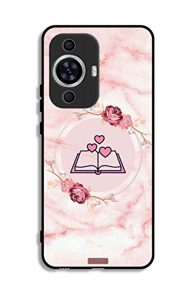 Tolwak Huawei nova 12 Lite Protective Case Cover Three Hearts On Book Artwork