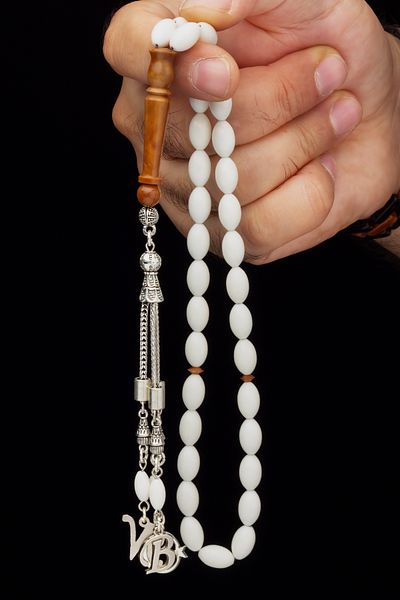 OTTOTESBİH سبحة رجالي على شكل حرف P 7x11mm Kuka Imameli Camelbone