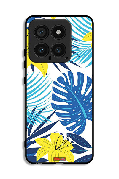 Tolwak غطاء حماية لهاتف شاومي 14 برسومات ريش وزهور