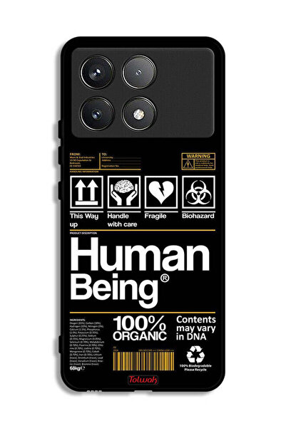 Tolwak Xiaomi Poco F6 Pro Protective Case Cover Human Being Sticker