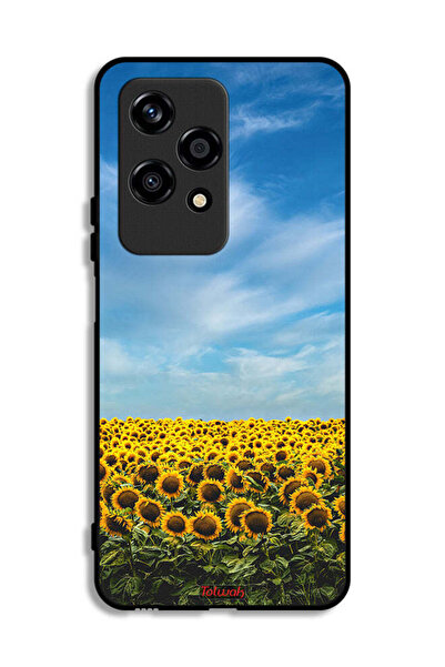 Tolwak غطاء حماية لهاتف Honor 200 Lite 5G بطبعة عباد الشمس تحت السماء