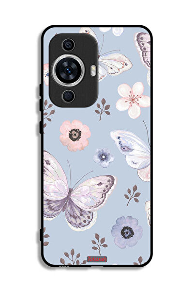 Tolwak غطاء حماية لهاتف هواوي نوفا 12 لايت بنقشة فراشات وزهور