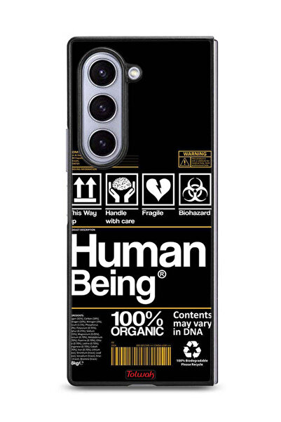 Tolwak غطاء حماية لهاتف سامسونج جالاكسي زد فولد 6، ملصق إنسان