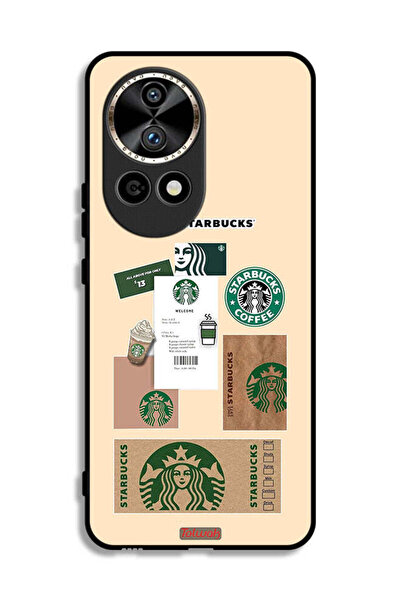 Tolwak غطاء حماية لهاتف هواوي نوفا 12 برو 5G، ملصق قهوة