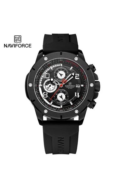 Naviforce Chronograph Sports Watch with Multi Function Display Durable Strap Water Resistant