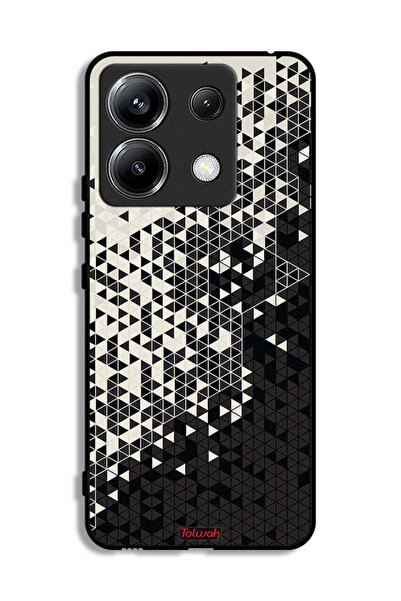 Tolwak غطاء حماية لهاتف شاومي ريدمي نوت 13 برو 5G بنمط مثلث فني رقمي