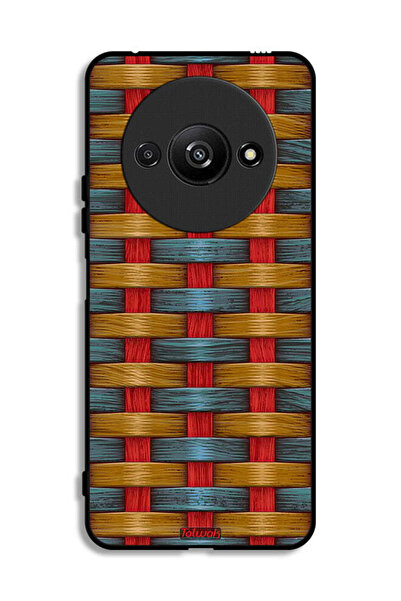 Tolwak Xiaomi Redmi A3 4G Protective Case Cover Strips Art Pattern