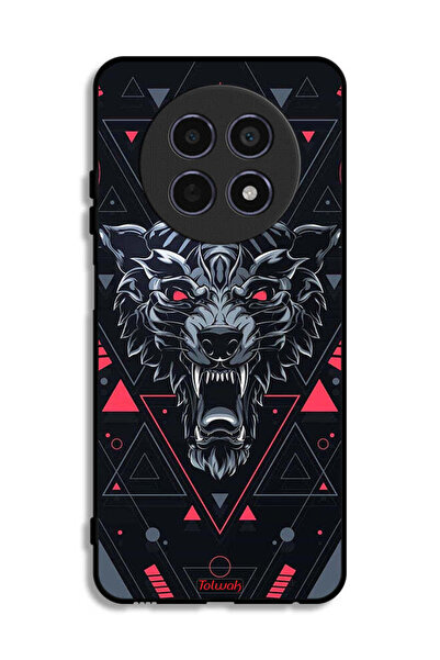 Tolwak غطاء حماية لهاتف Realme 12x 5G بتصميم الذئب المتمرّد
