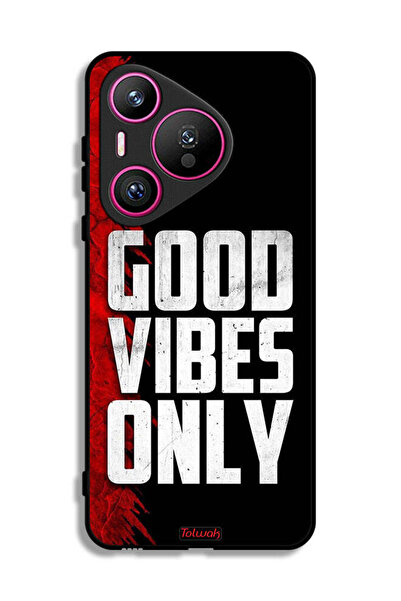 Tolwak غطاء حماية لهاتف هواوي بيورا 70 - Good Vibes Only