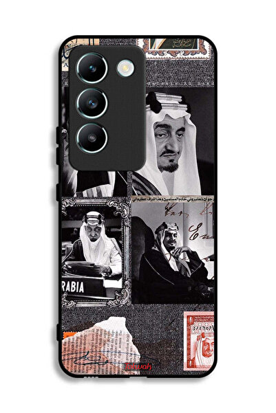 Tolwak غطاء حماية لهاتف فيفو V30 لايت 4G، ملصق الملك فيصل العتيق