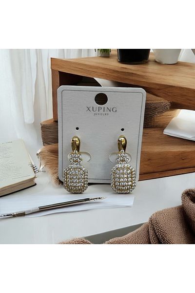 İNN JEWELLERY Steel Earrings Tarnish Resistant Antiallergic Baguette Figured (2 Years Importer Warranty)