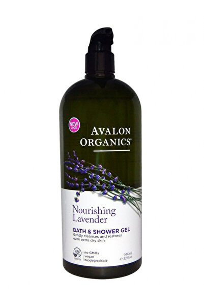 Avalon Organics جل استحمام مغذي برائحة اللافندر، 946 مل