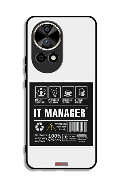 Tolwak غطاء حماية لهاتف هواوي نوفا 12 برو 5G، ملصق مدير تكنولوجيا المعلومات