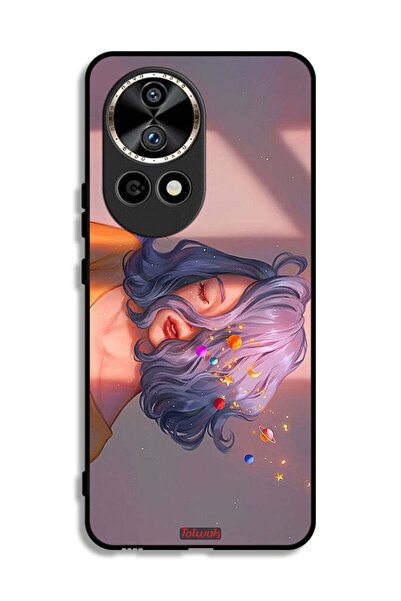 Tolwak Huawei nova 12 Ultra 5G Protective Case Cover Girl And Space Art