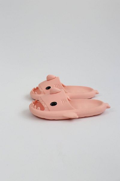 Celira Hs00 Shark Pink Unisex Full Orthopedic Slippers Shark Slides