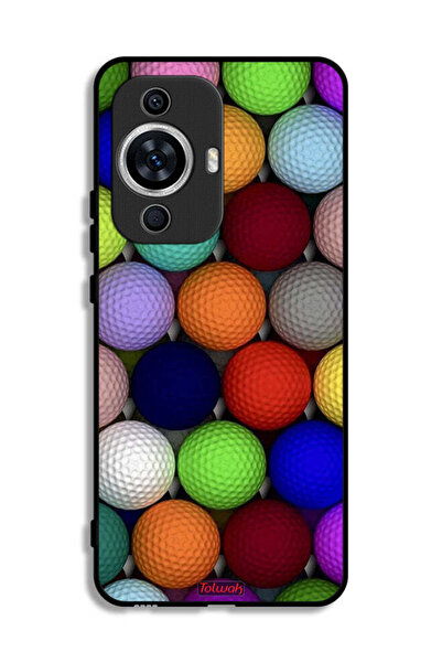 Tolwak غطاء حماية لهاتف هواوي نوفا 12 لايت - كرات فنية تجريدية