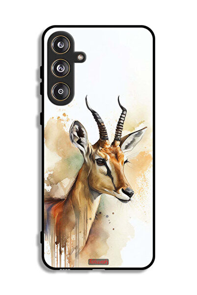 Tolwak غطاء حماية لهاتف سامسونج جالاكسي M55 5G بطبعة غزال تجريدي