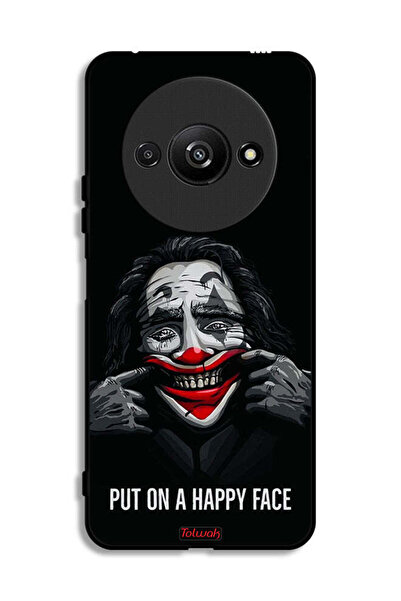 Tolwak غطاء حماية لهاتف Xiaomi Redmi A3 4G بوجه سعيد