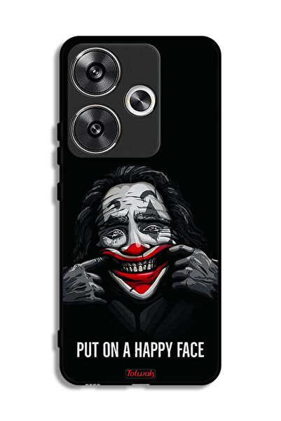 Tolwak غطاء حماية لهاتف Xiaomi Redmi Turbo 3 5G بوجه سعيد