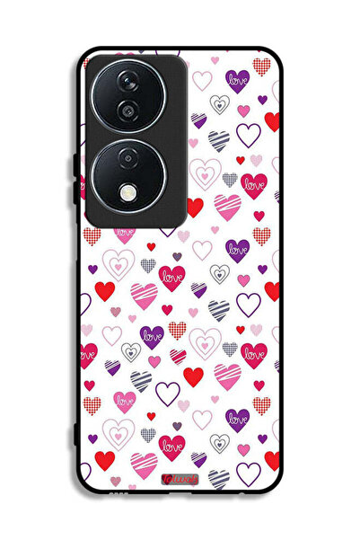 Tolwak غطاء حماية لهاتف Honor X7b 5G بنقشة قلوب