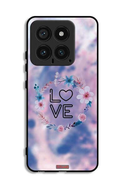 Tolwak غطاء حماية لهاتف شاومي 14 برسومات زهور الحب وخاتم فني