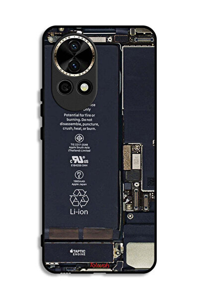 Tolwak غطاء حماية لهاتف هواوي نوفا 12 5G بنمط دائرة الهاتف