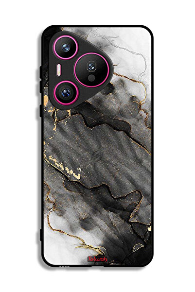 Tolwak غطاء حماية لهاتف هواوي بيورا 70 بلون رخامي لامع