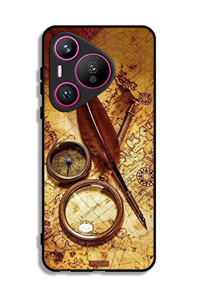 Tolwak غطاء حماية لهاتف هواوي بيورا 70 بتصميم بوصلة عتيقة