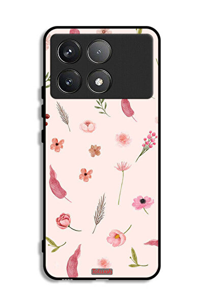 Tolwak غطاء حماية لهاتف شاومي بوكو F6 برو بنقشة أوراق وورود