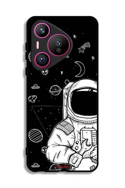 Tolwak غطاء حماية لهاتف هواوي بيورا 70 برسومات رائد فضاء