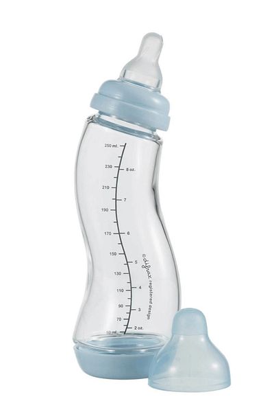 Difrax Biberon sticla anticolici S-Difrax 250 ml Albastru