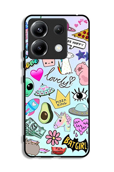 Tolwak غطاء حماية لهاتف شاومي ريدمي نوت 13 برو 5G بملصقات جميلة