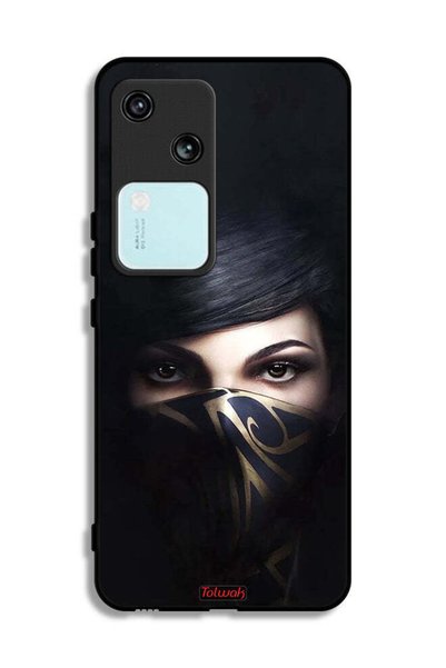 Tolwak غطاء حماية لهاتف فيفو V30 5G بنقشة فتاة محجبة