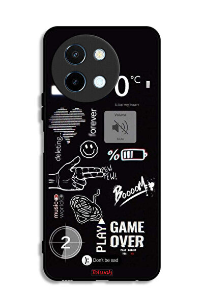 Tolwak Vivo Y38 5G Protective Case Cover Game Over Pew Pew