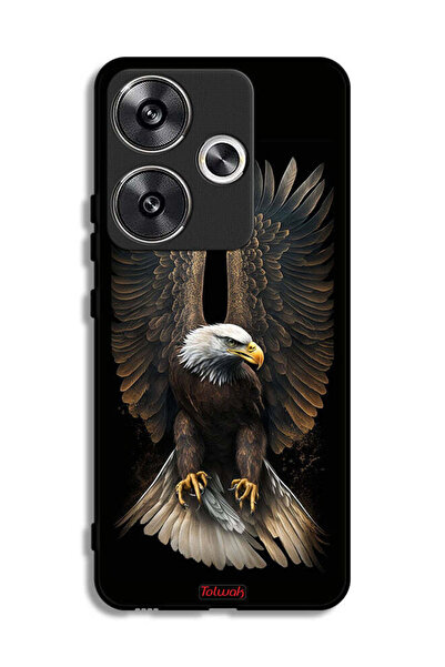 Tolwak Xiaomi Poco F6 5G Protective Case Cover Eagle Spread Wings