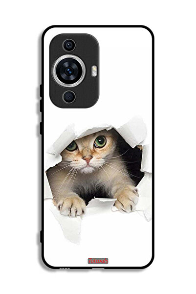 Tolwak غطاء حماية لهاتف هواوي نوفا 12 لايت بتصميم قطة