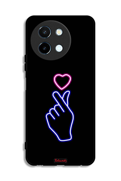 Tolwak غطاء حماية لهاتف Vivo Y38 5G بنقشة قلب سريع