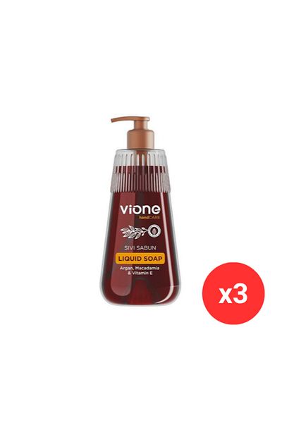 vione Argan, Macadamia & Vitamin E Liquid Soap 500 ml x3 PCS