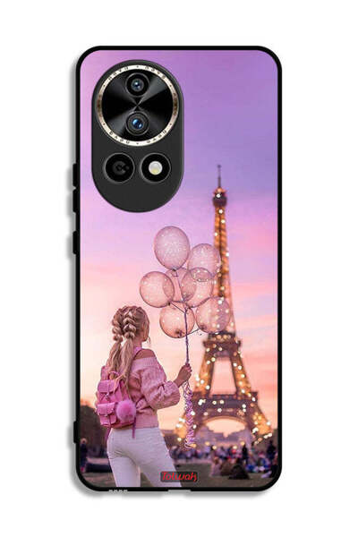 Tolwak غطاء حماية لهاتف هواوي نوفا 12 ألترا 5G، فتاة تحمل بالونات