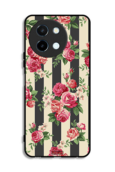Tolwak Vivo Y38 5G Protective Case Cover Roses Pattern