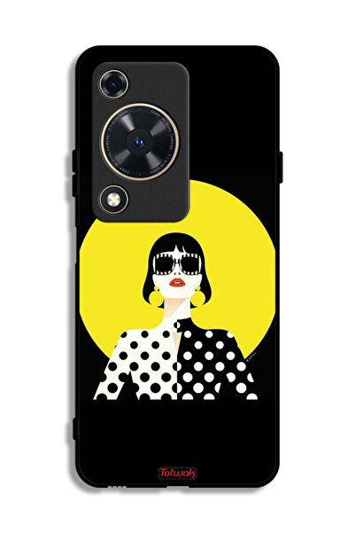 Tolwak غطاء حماية لهاتف هواوي إنجوي 70 بتصميم فتاة أنيقة