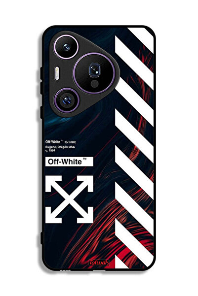 Tolwak غطاء حماية لهاتف هواوي بيورا 70 برو، ملصق أبيض فاتح