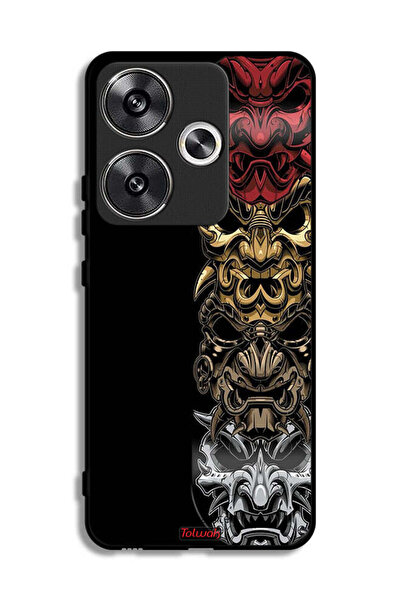 Tolwak Xiaomi Poco F6 5G Protective Case Cover Heads Art