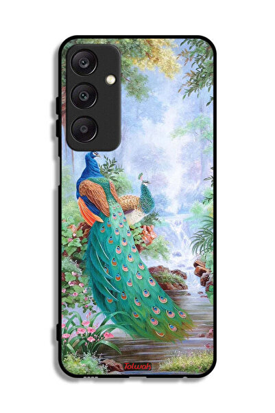 Tolwak غطاء حماية لهاتف سامسونج جالاكسي A25 5G بنقشة الطاووس