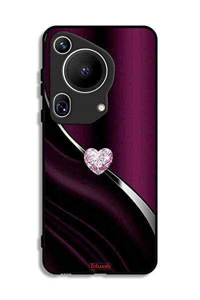 Tolwak غطاء حماية فائق لهاتف هواوي بيورا 70 بتصميم قلب ماسي