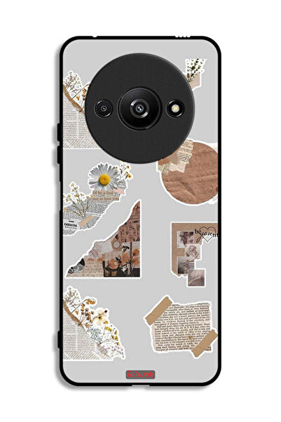 Tolwak غطاء حماية لهاتف Xiaomi Redmi A3 4G مصنوع من قطع من الملصقات الورقية