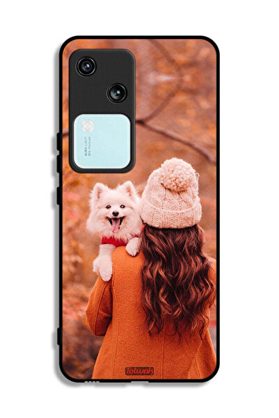 Tolwak غطاء حماية لهاتف Vivo V30 5G يحمل جروًا