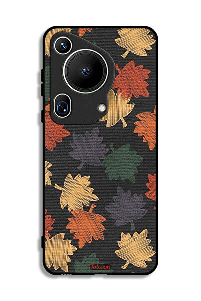 Tolwak غطاء حماية فائق لهاتف هواوي بيورا 70 بتصميم أوراق الخريف