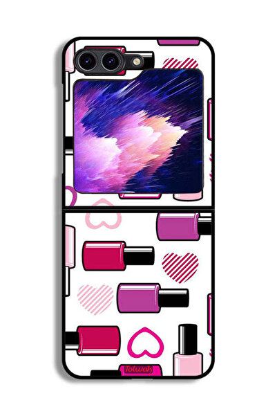 Tolwak غطاء حماية لهاتف Samsung Galaxy Z Flip6 - محبو أحمر الشفاه