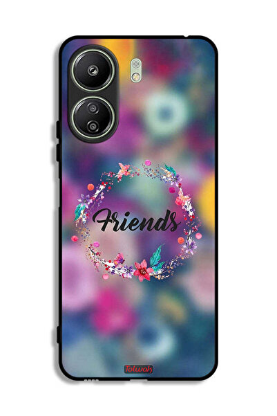 Tolwak غطاء حماية شاومي ريدمي 13 سي بتصميم خاتم أصدقاء الزهور